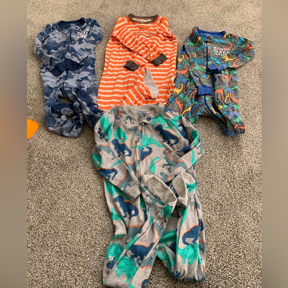 Boys 4T Footed Feetie one piece pajamas - Carters and Children’s place